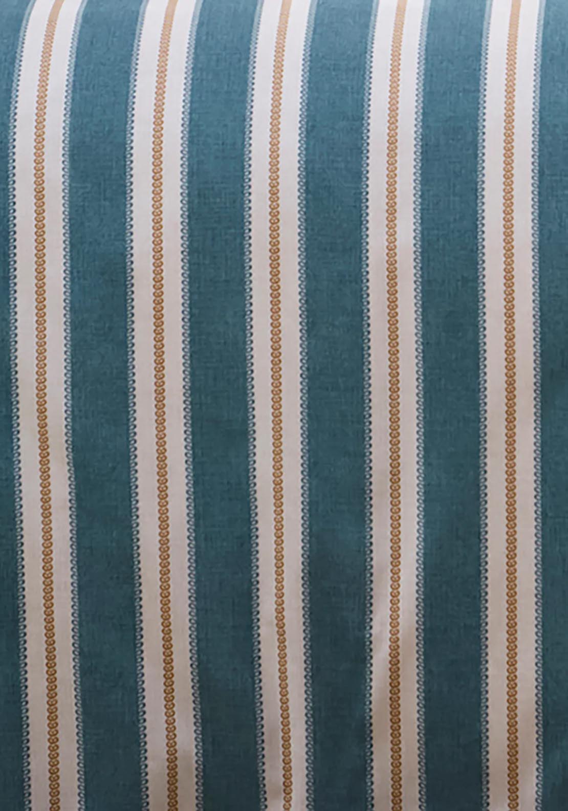 Heather &amp; Ferne Lois Stripe Duvet Cover Set - Blue 4 Shaws Department Stores