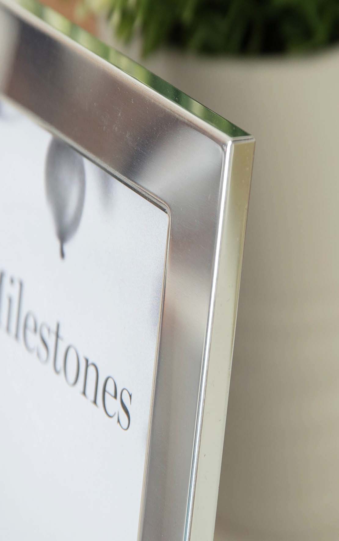 Celebrations Milestones Aluminium Photo Frame With 3D Number 6&quot; X 4&quot; - 60 2 Shaws Department Stores
