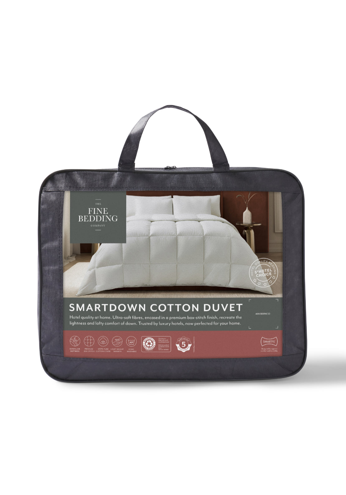The Fine Bedding Company Smartdown Cotton Duvet 10.5 Tog - White 5 Shaws Department Stores