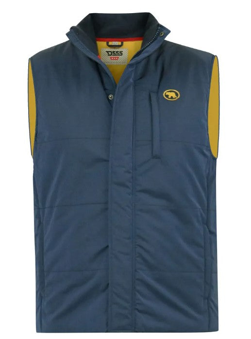 Spilt Star Padded Gilet - Navy 1 Shaws Department Stores