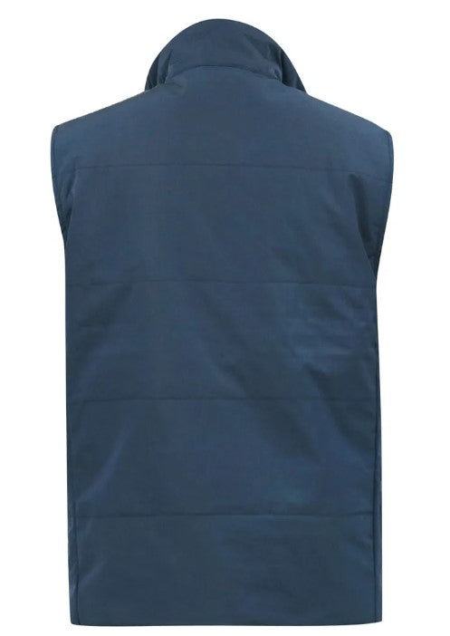 Spilt Star Padded Gilet - Navy 2 Shaws Department Stores
