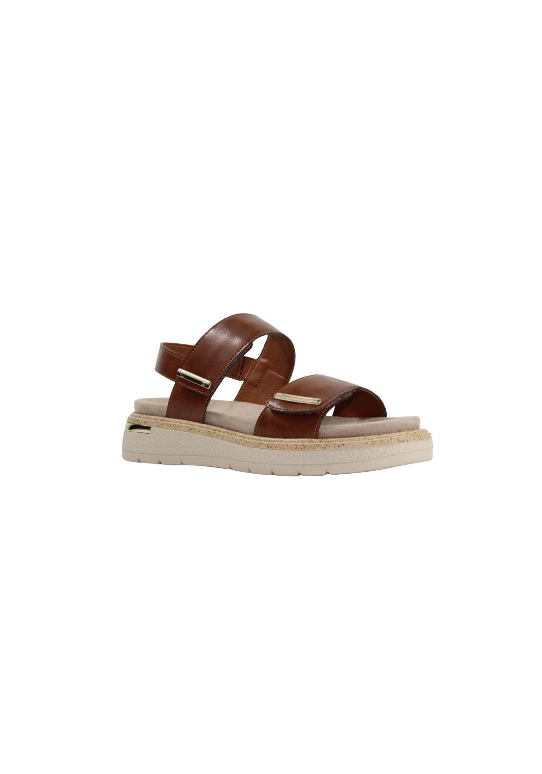 Susst Double Strap Sandal - Camel 1 Shaws Department Stores