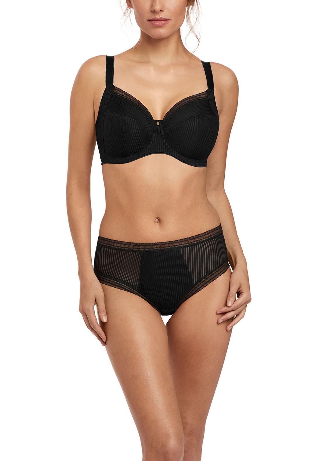 Fantasie Fusion Full Cup Side Support Bra - Black 3 Shaws Department Stores