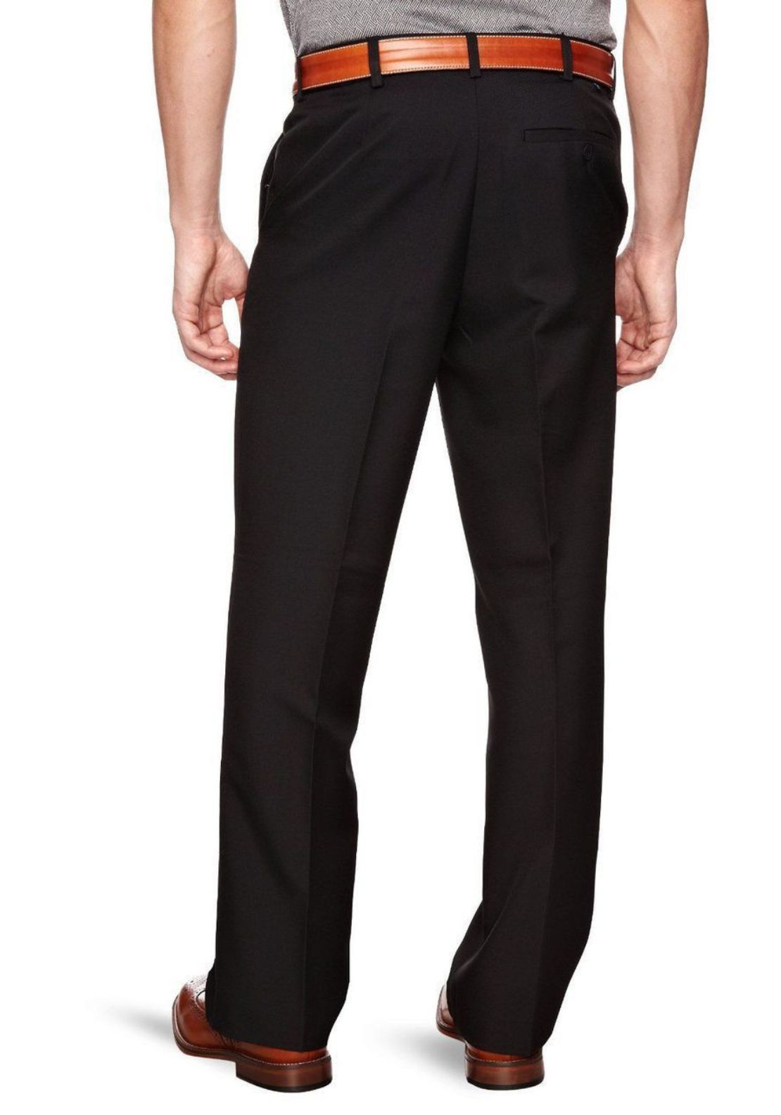 Farah Flexi Waist Trouser - Black 2 Shaws Department Stores