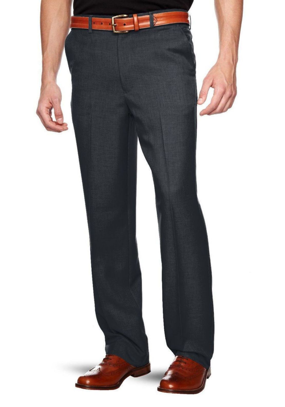 Farah Flexi Waist Trouser - Grey 1 Shaws Department Stores