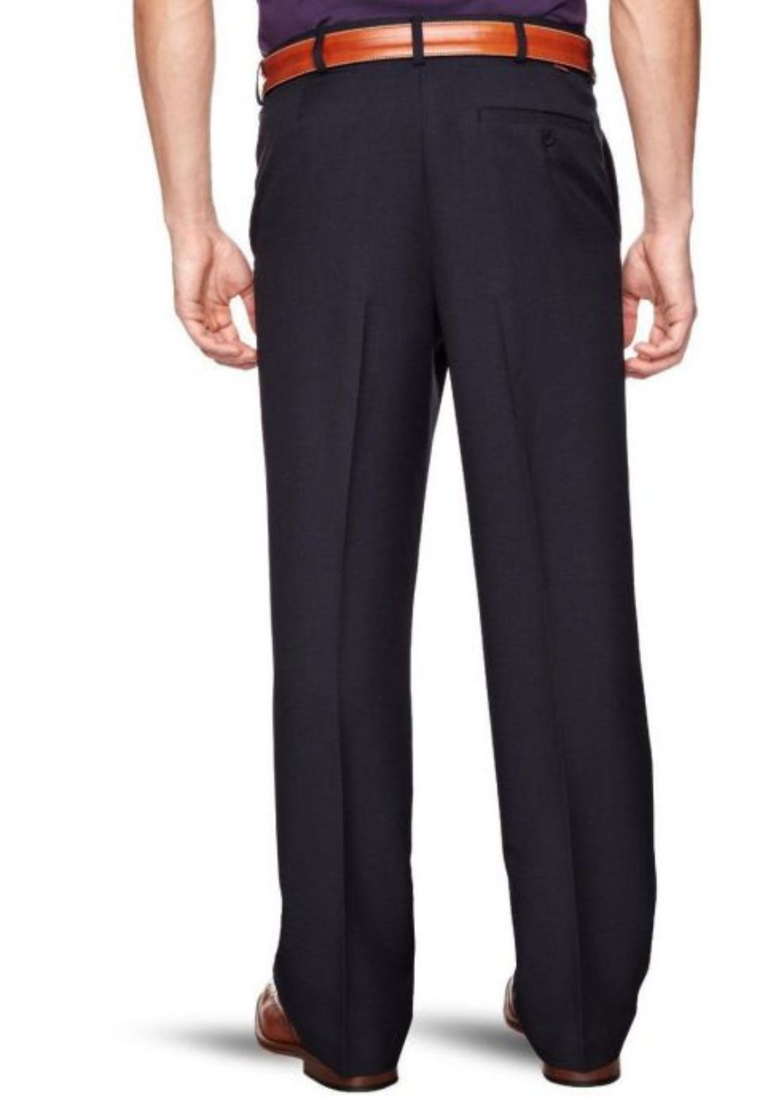 Farah Flexi Waist Trouser - Navy 2 Shaws Department Stores
