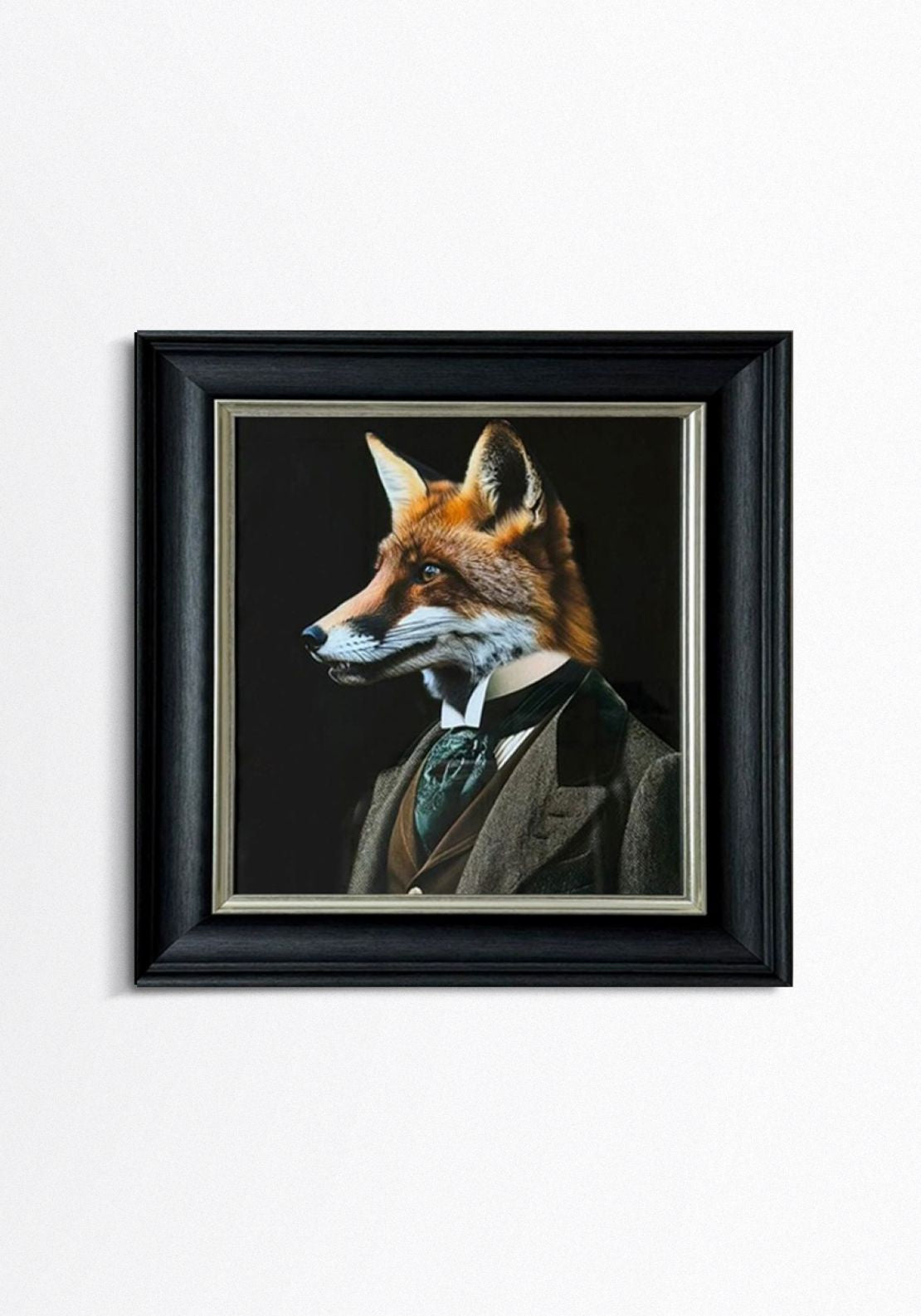 The Home Collection Fox Portrait Framed Picture - Black 3 Shaws Department Stores
