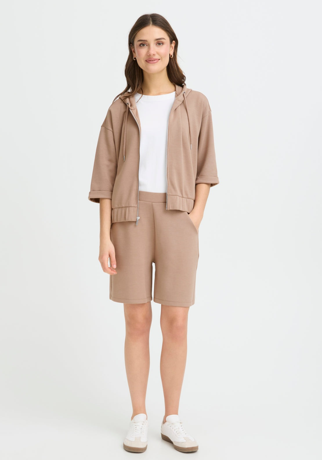 Fransa Boxy Zip Hoodie - Mountain Trail 1 Shaws Department Stores