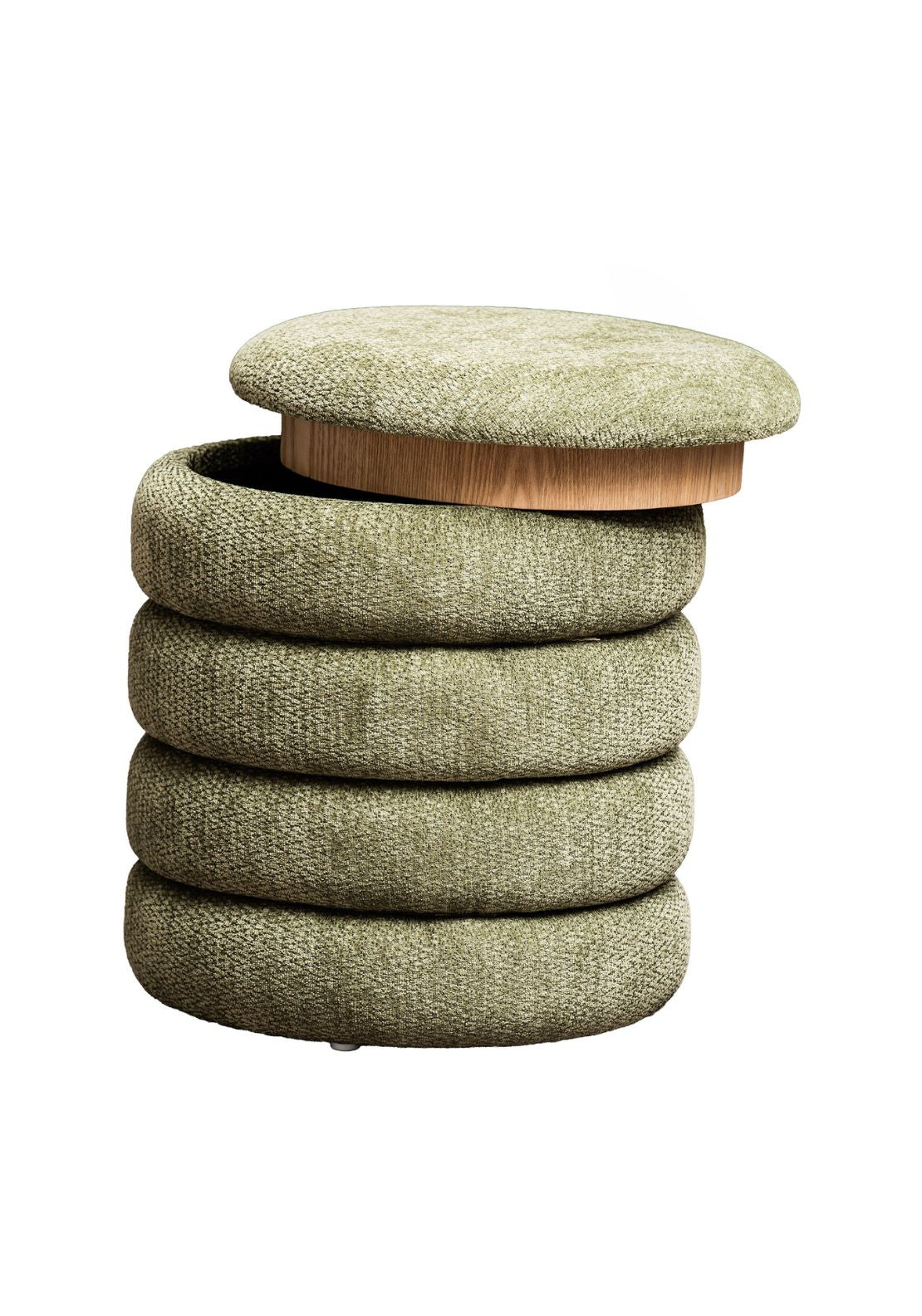 The Grange Collection Ottoman With Tray - Green 1 Shaws Department Stores