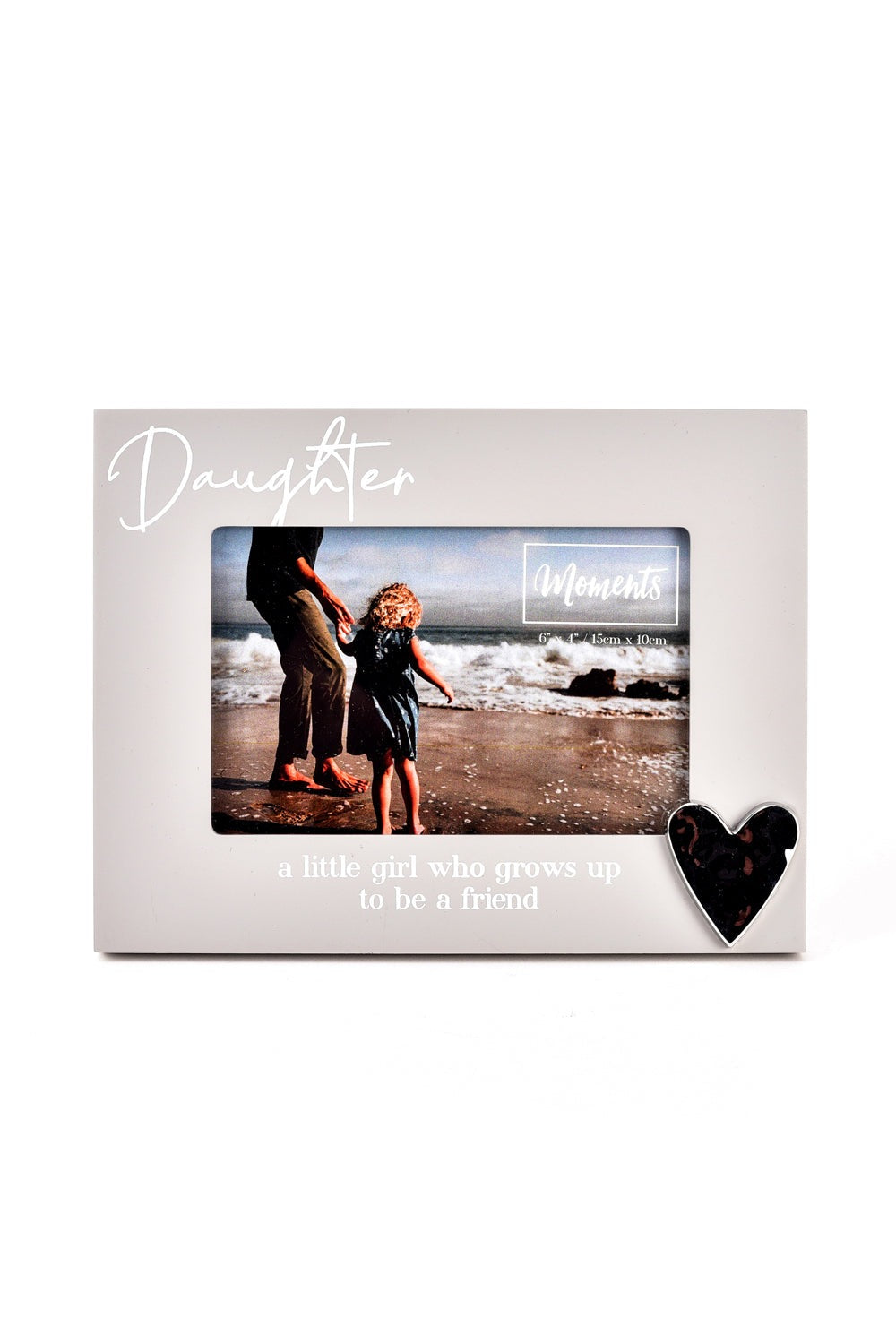 Moments Moments Wooden Photo Frame with Heart 6" x 4" - Daughter 1 Shaws Department Stores