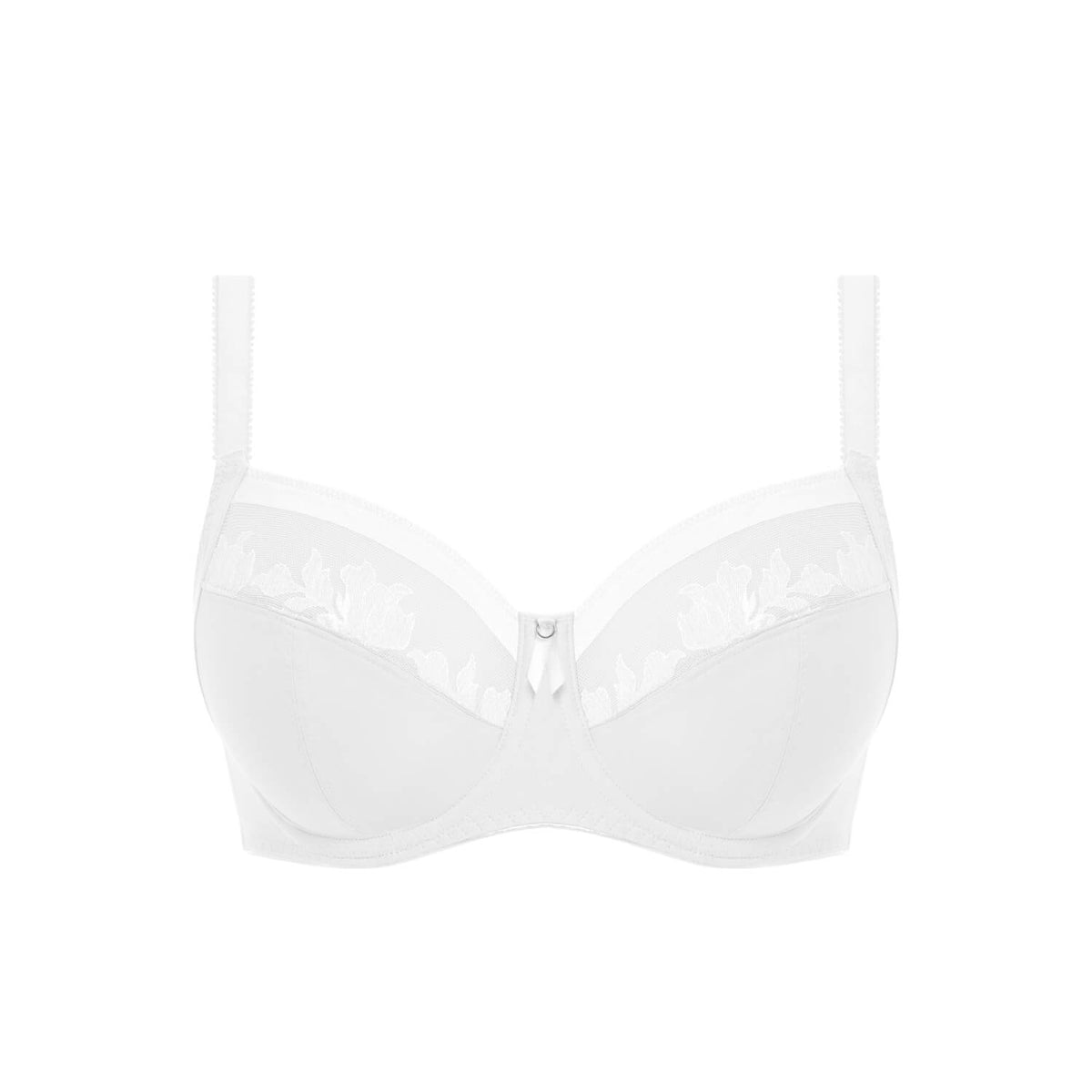 Illusion Underwire Side Support Bra - White