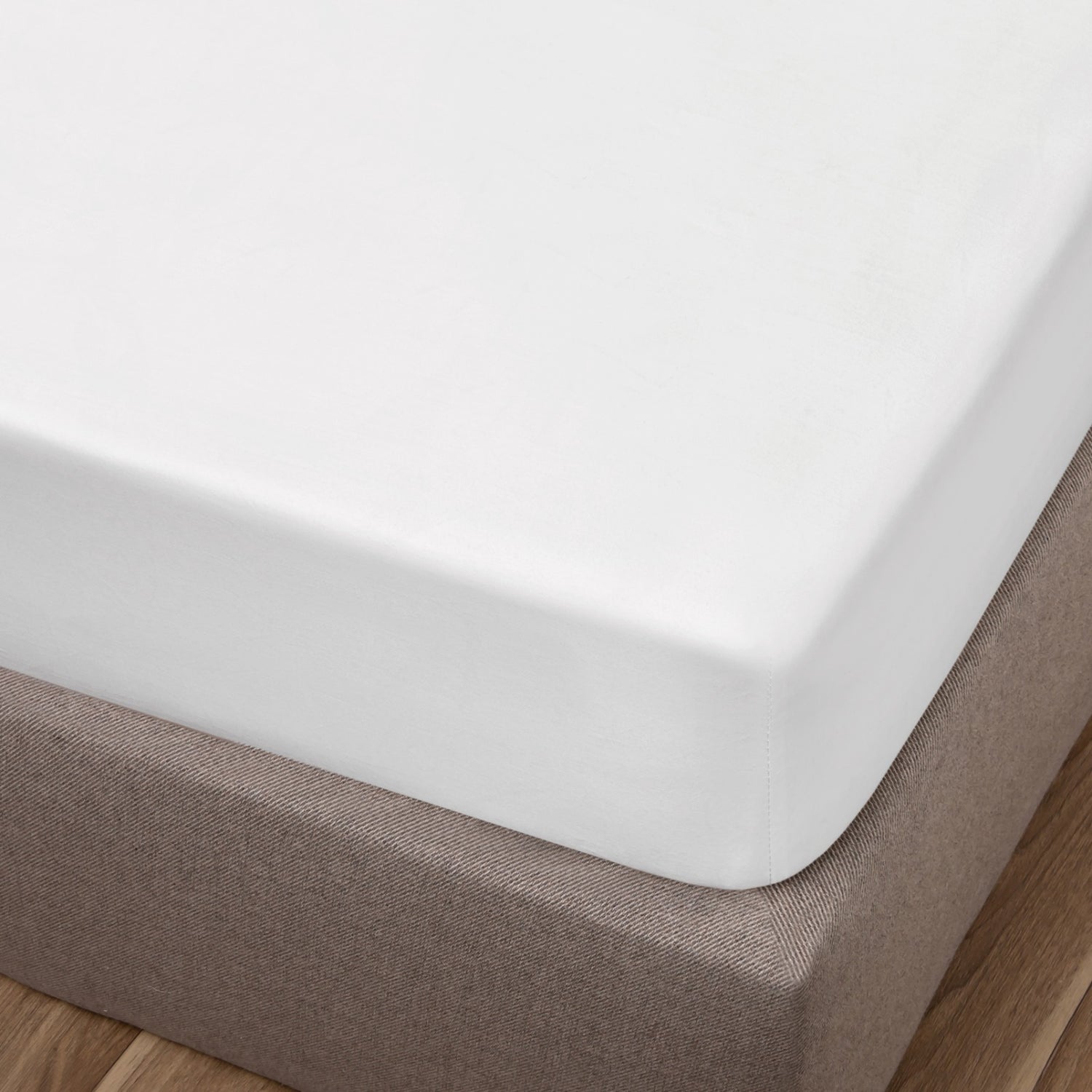 Heather &amp; Ferne 300 Thread Count 100% Cotton Flat Sheet - White 1 Shaws Department Stores