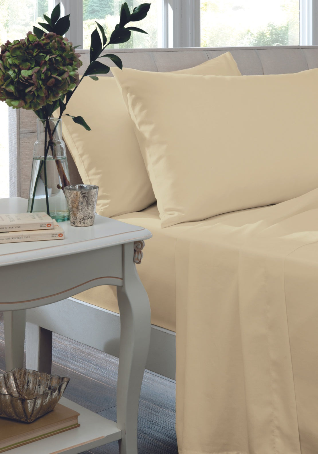 The Home Luxury Collection 200 Thread Count Pillowcase Pair - Natural 2 Shaws Department Stores