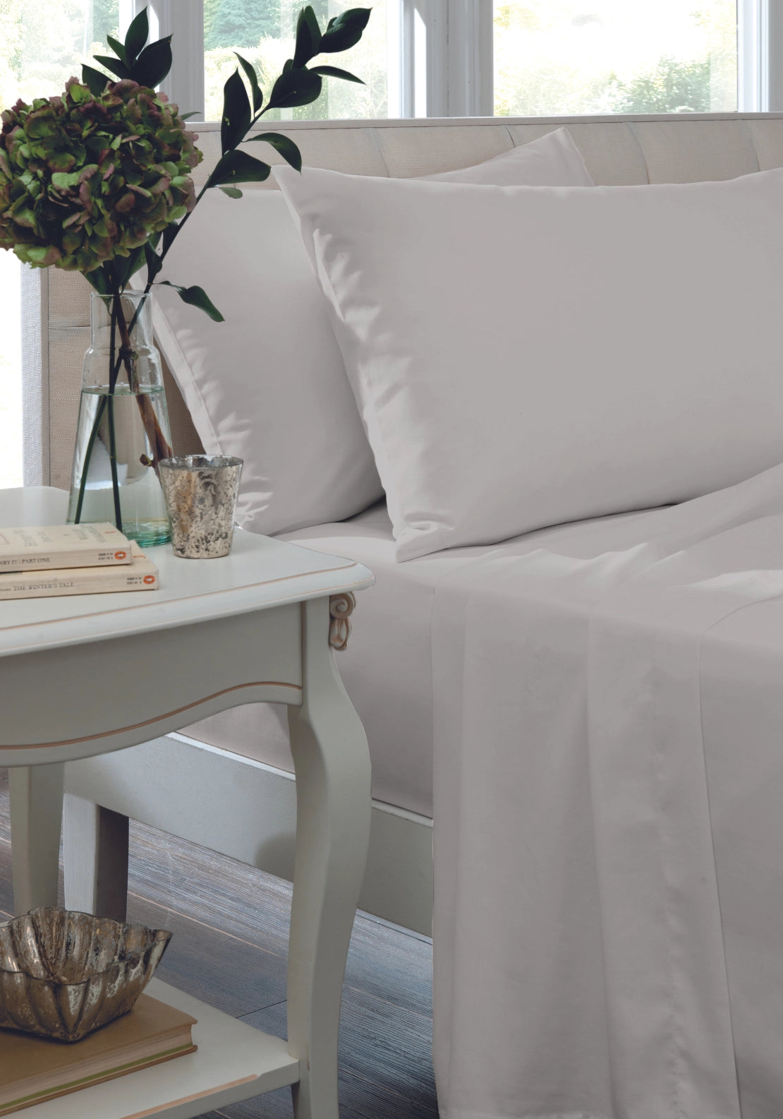 The Home Luxury Collection 200 Thread Count Pillowcase Pair - Grey 2 Shaws Department Stores