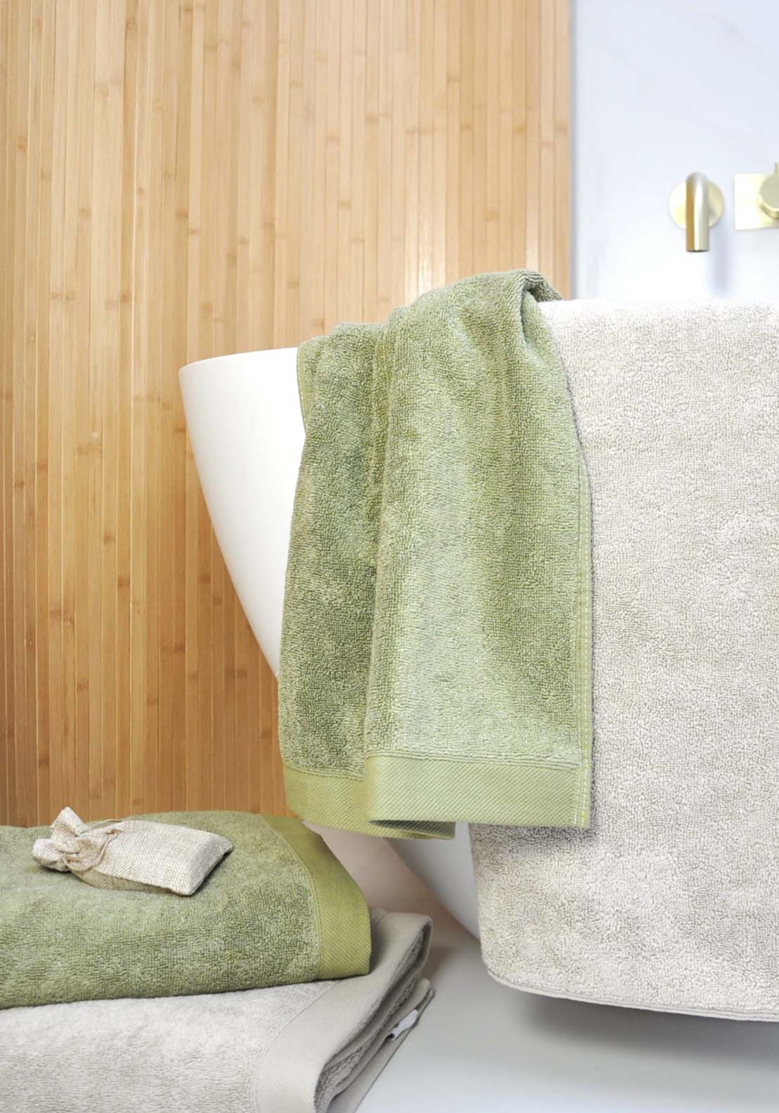 The Home Luxury Collection Bath Towel - Green 2 Shaws Department Stores