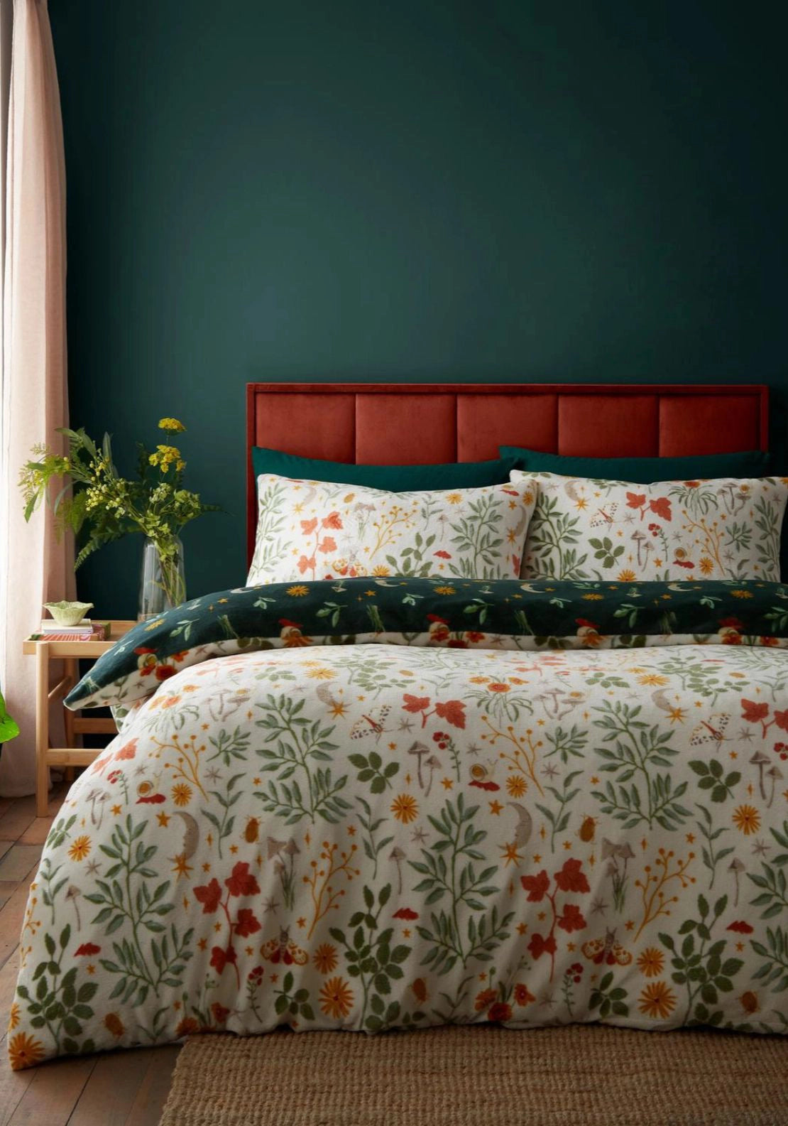 Woodland Mushrooms Duvet Set - Beige