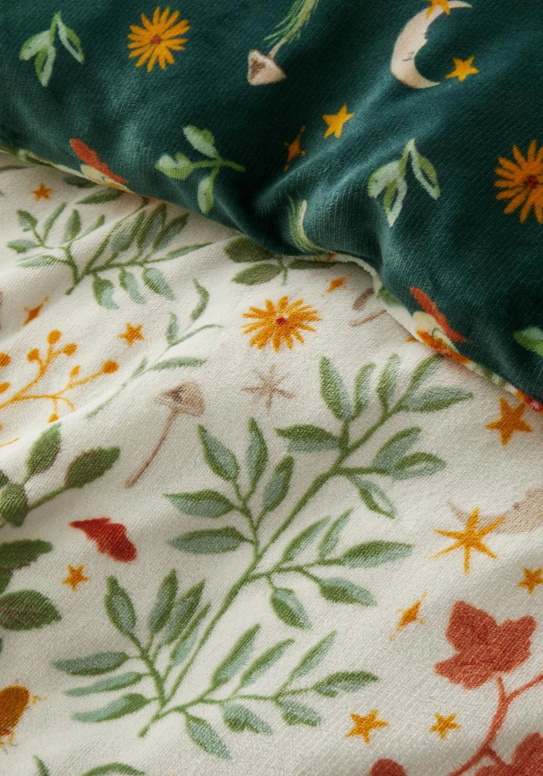 Woodland Mushrooms Duvet Set - Beige