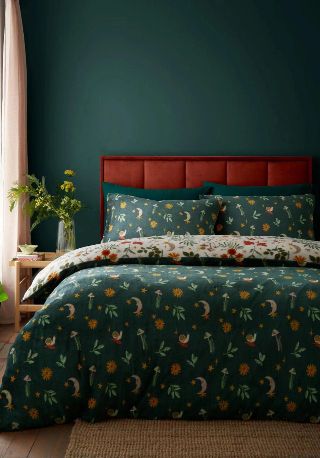 Woodland Mushrooms Duvet Set - Beige