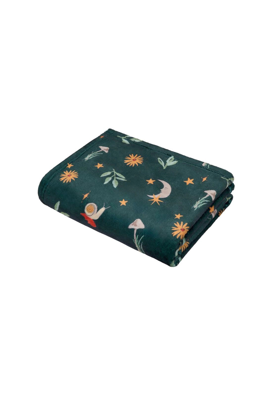 The Home Luxury Collection Woodland Mushrooms Throw - Green 2 Shaws Department Stores