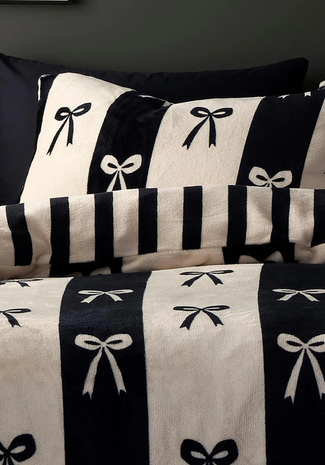 Enchanted Bows Duvet Cover Set - Grey