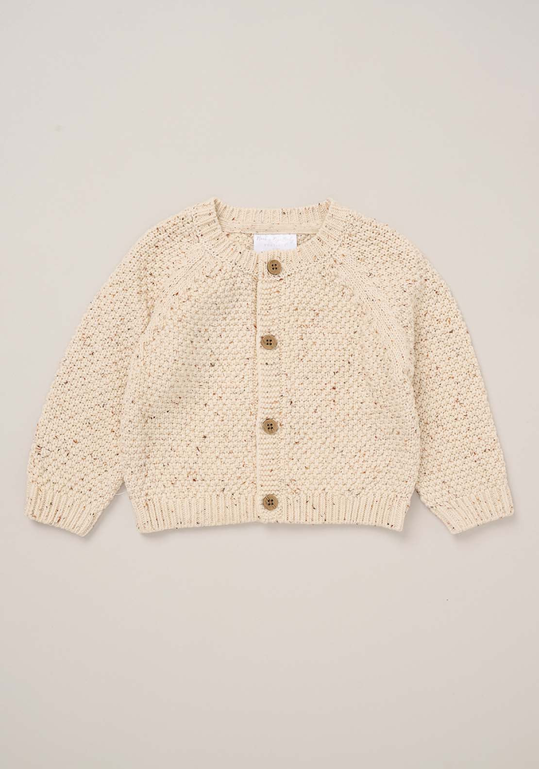 Jainco Little Bear Knitted Cardigan - Beige 1 Shaws Department Stores