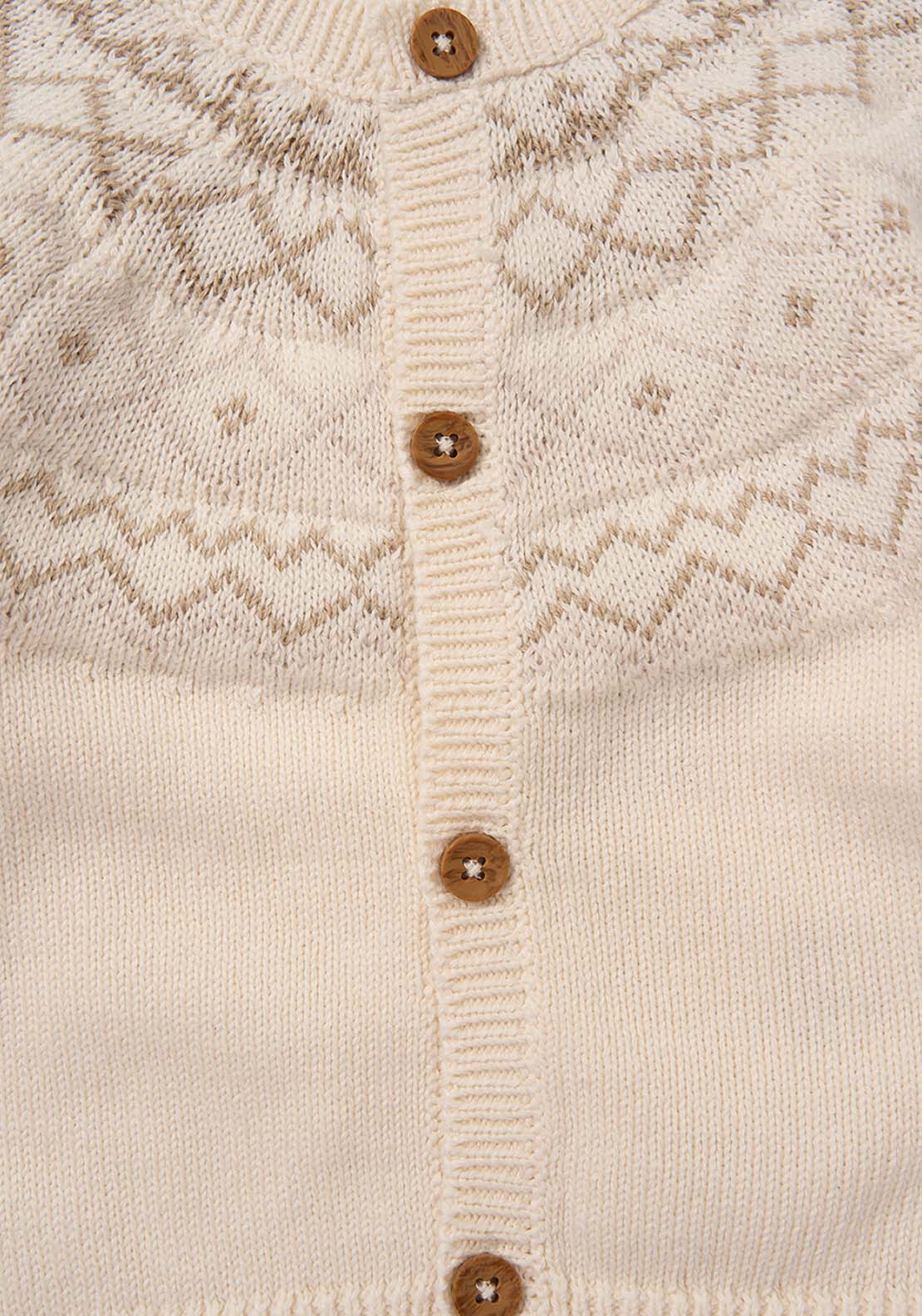 Fair Isle Knit Set - Cream