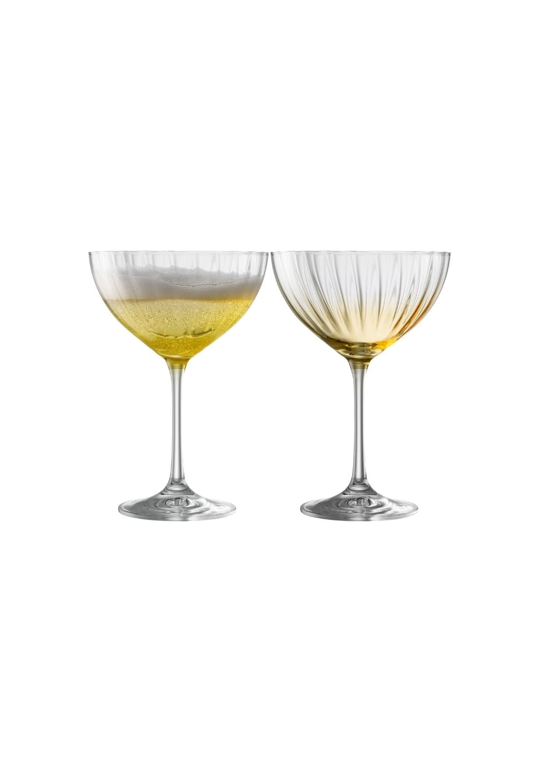 Champage Saucer Set Of 2 - Orange
