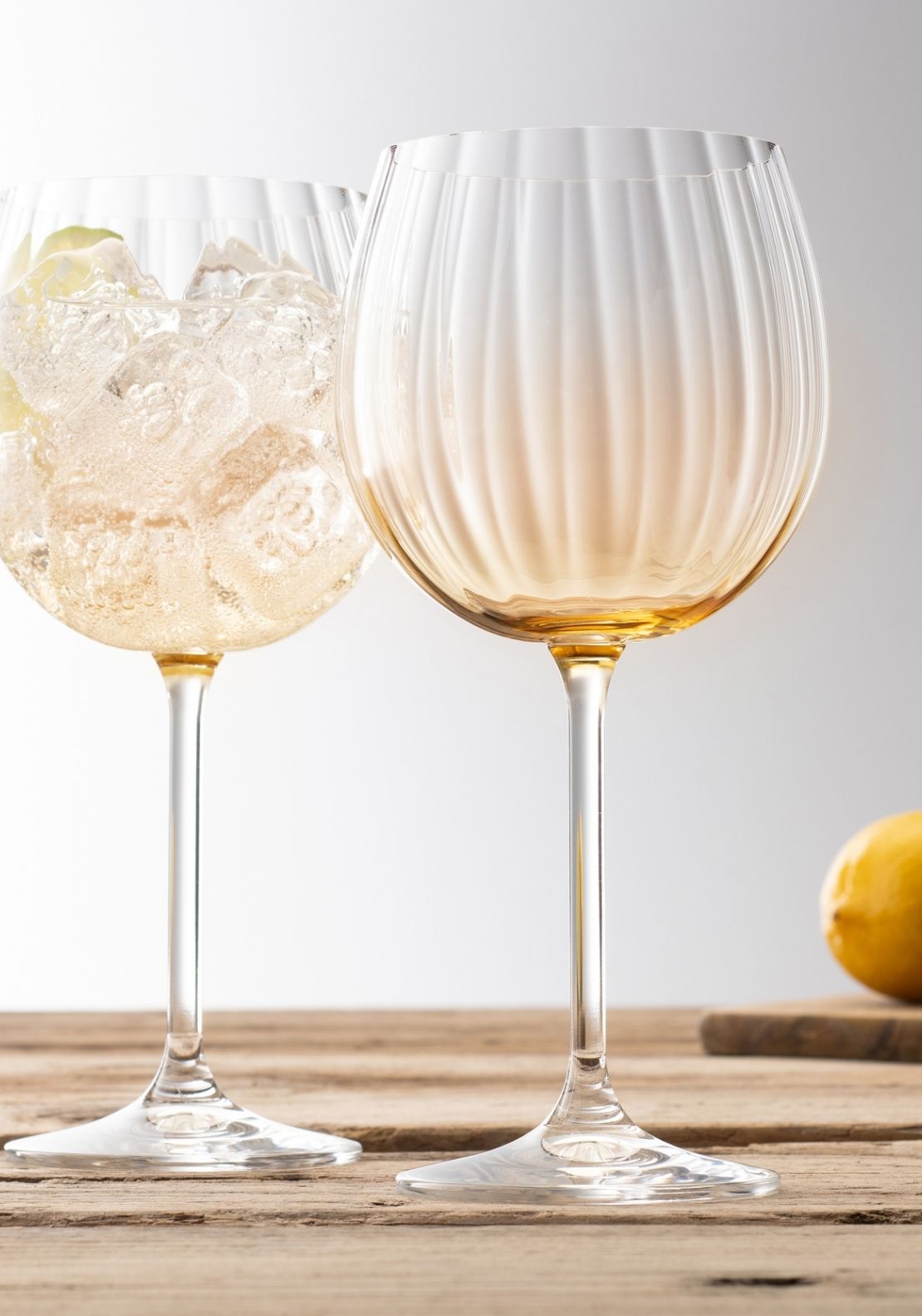 Gin Glass Set Of 2 - Orange