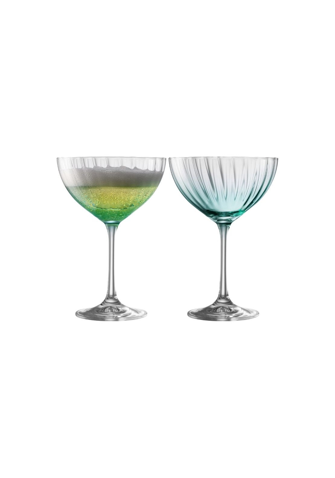 Champage Saucer Set Of 2 - Blue