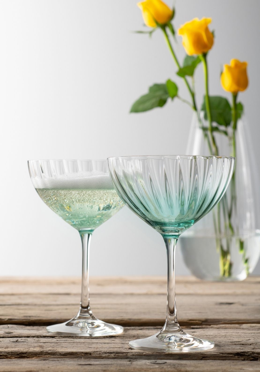 Champage Saucer Set Of 2 - Blue