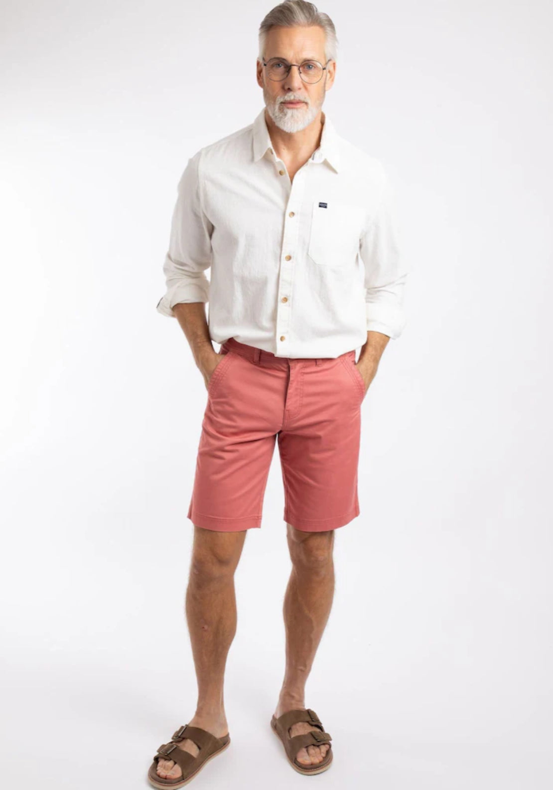 Weird Fish Rayburn Cotton Flat Front Shorts - Nantucket 5 Shaws Department Stores