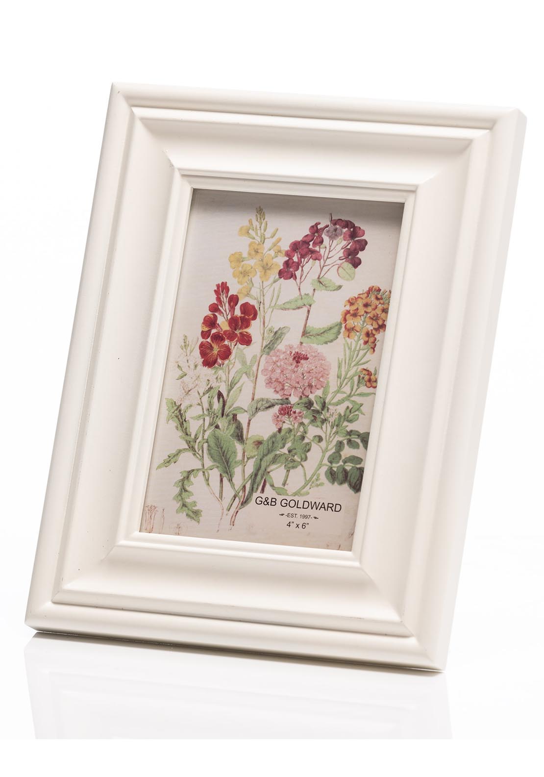 The Grange Collection Wooden Photo Frame - White 1 Shaws Department Stores