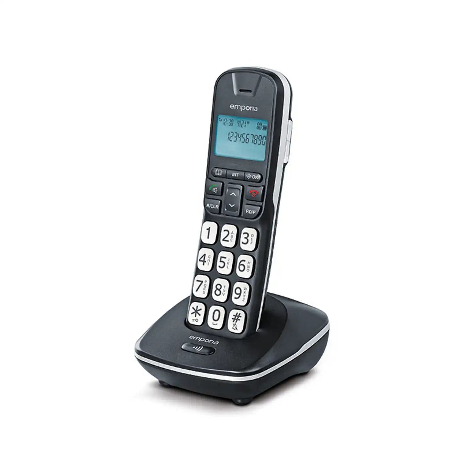 Emporia GD61 Amplified big-button digital cordless Senior home phone Black/Silver 1 Shaws Department Stores