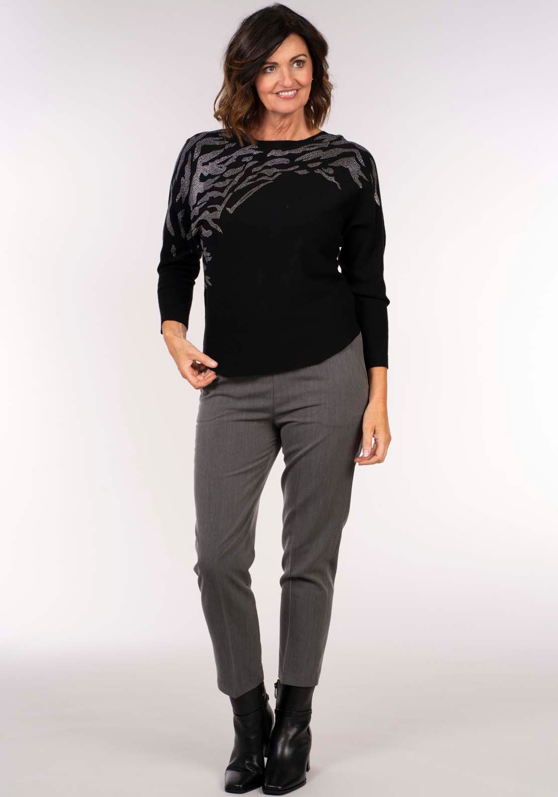Tea Lane Animal Hot Seal Top - Black 4 Shaws Department Stores