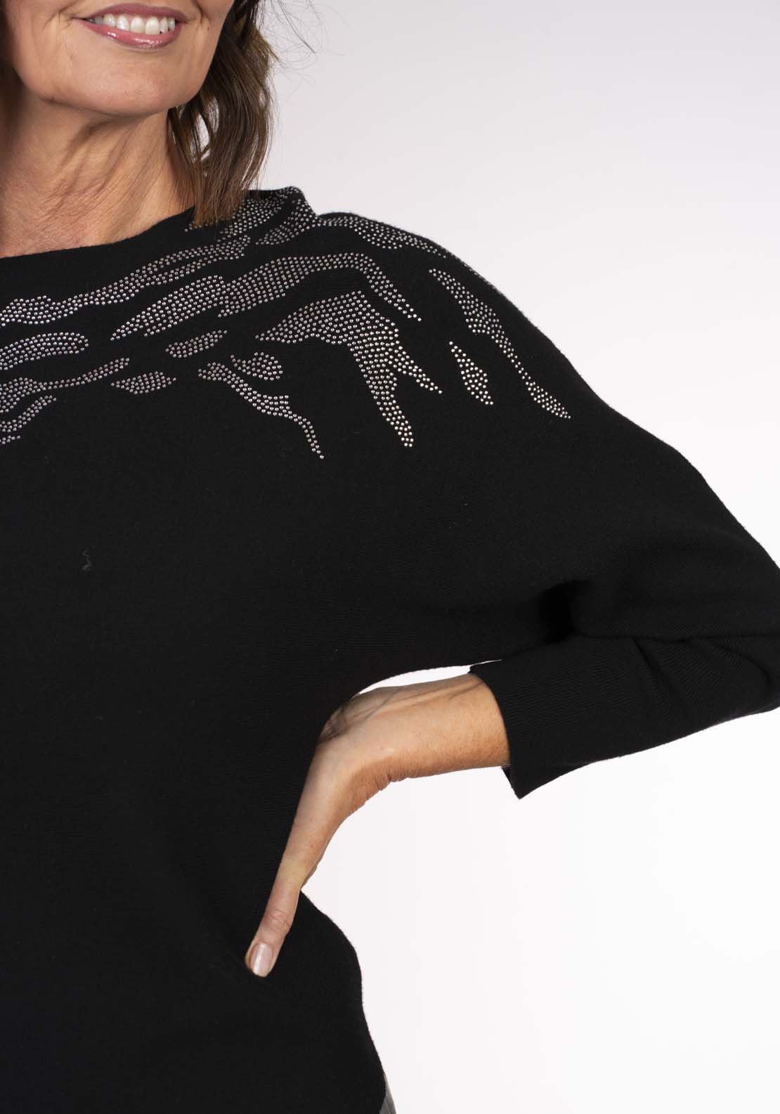 Tea Lane Animal Hot Seal Top - Black 3 Shaws Department Stores