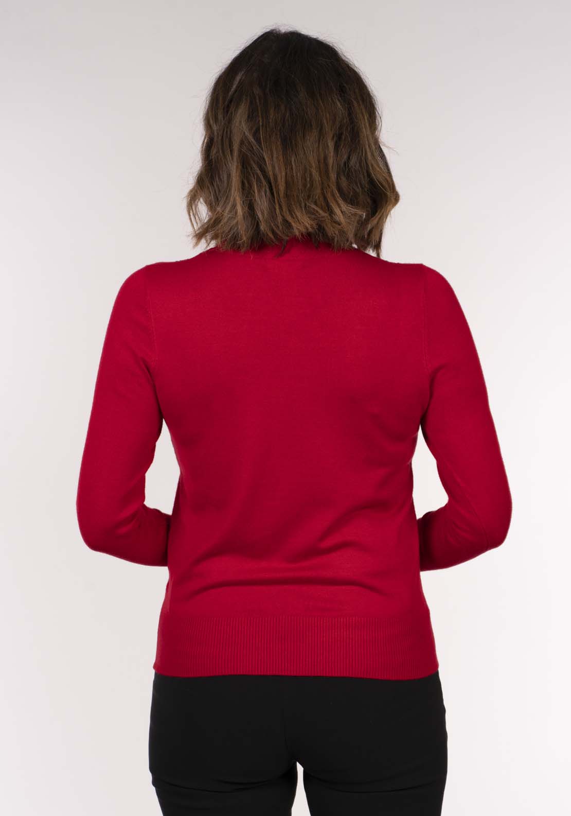 Tea Lane Red Sparkle Knit Sweater - Red 7 Shaws Department Stores