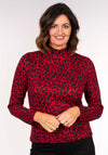 Turtle Nk Warm Knit Top - Red
