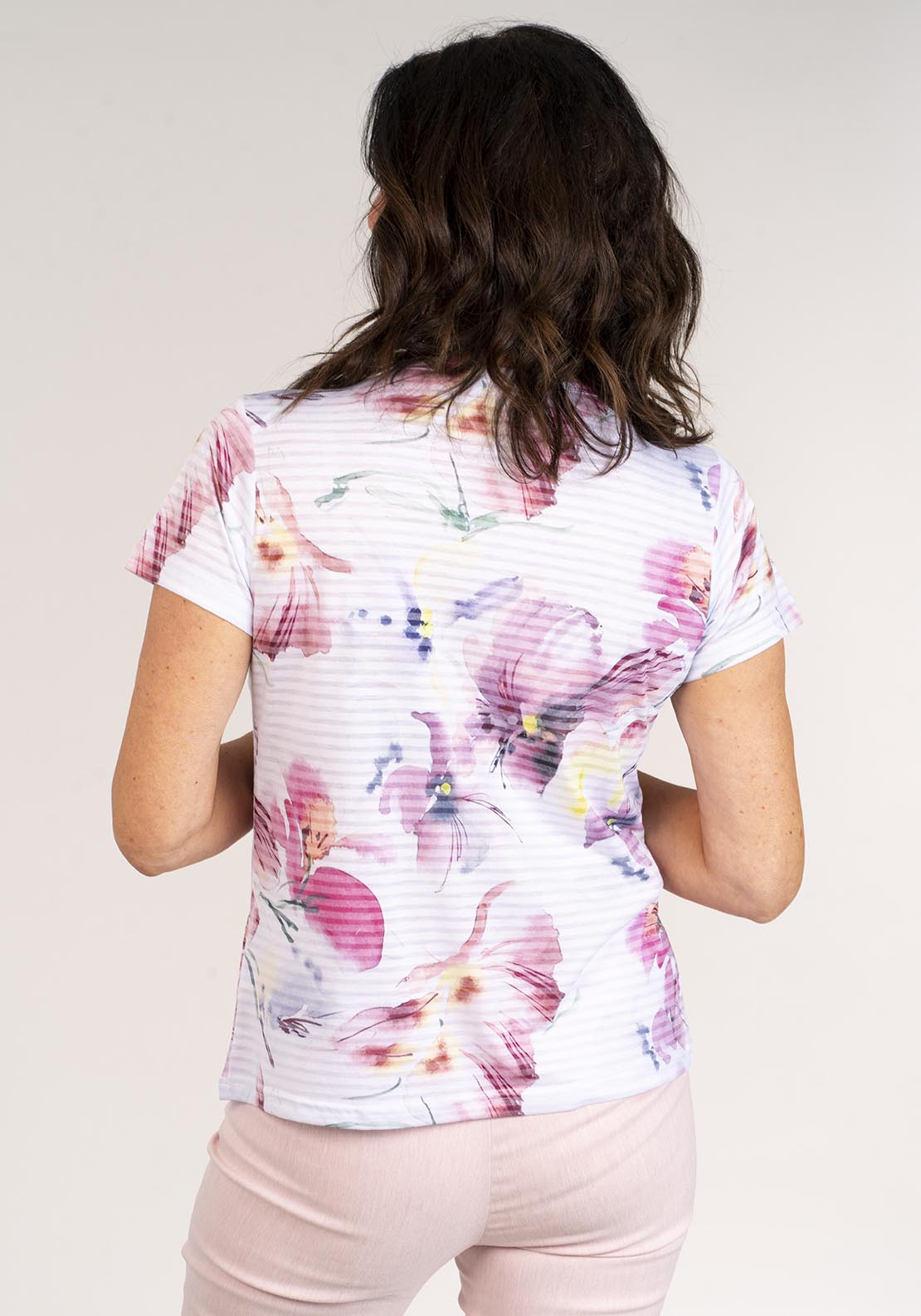 Tea Lane Short Sleeve Printed T-Shirt - Floral 4 Shaws Department Stores