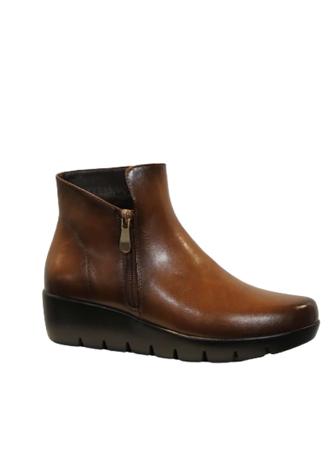 Susst Gloria24 Wedge Boot - Tan 1 Shaws Department Stores
