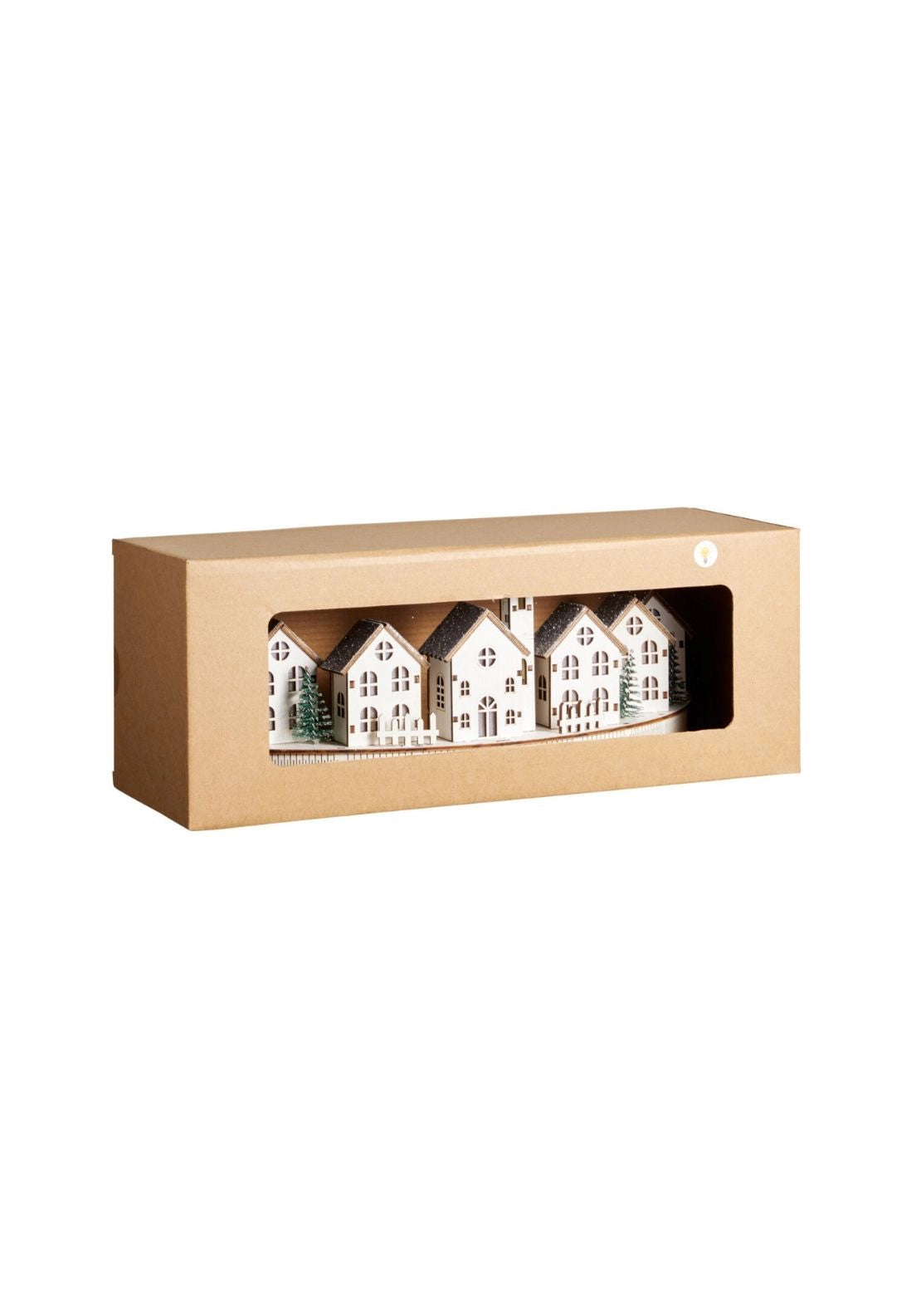 LED Christmas Scene House - White