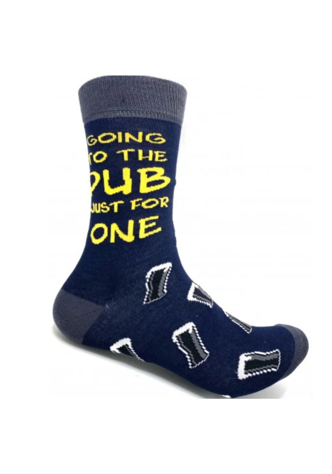 Sock Therapy Going To The Pub Socks - Blue/ Grey 1 Shaws Department Stores