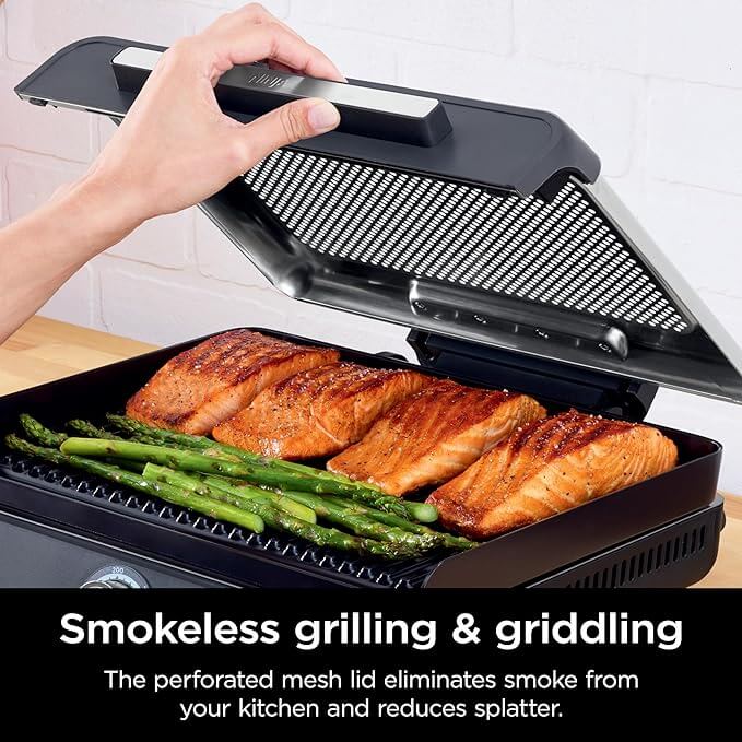 Ninja Sizzle Indoor Grill &amp; Flat Plate | GR101UK 3 Shaws Department Stores