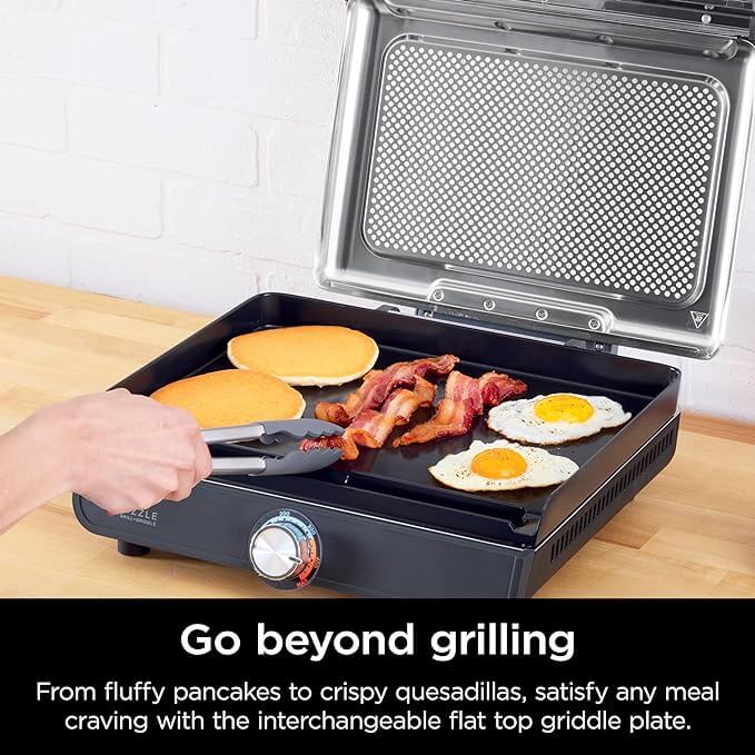 Ninja Sizzle Indoor Grill &amp; Flat Plate | GR101UK 4 Shaws Department Stores