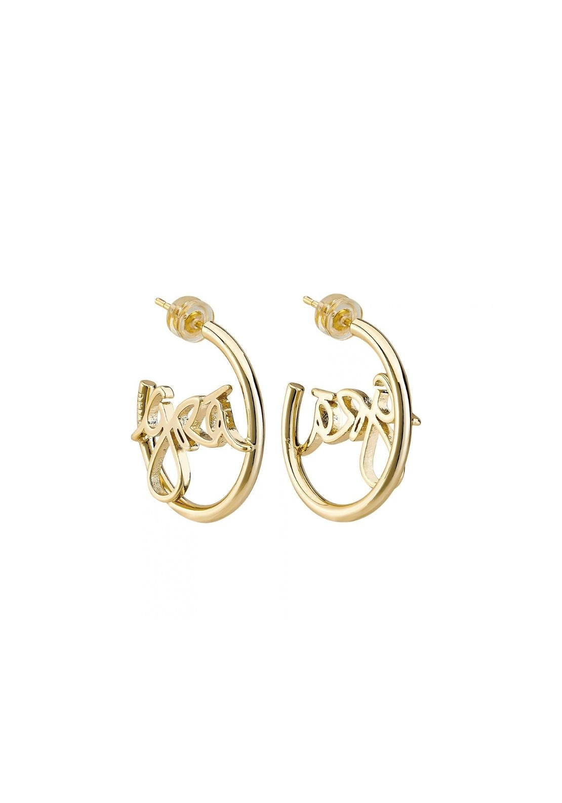 Don’t Kill My Vibe Grá Beag Hoop Earrings - Gold 1 Shaws Department Stores
