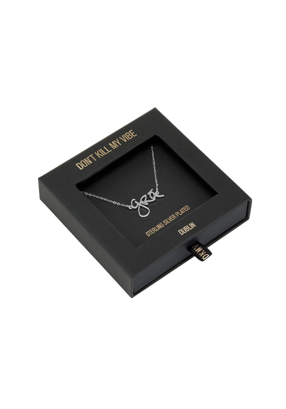 Don’t Kill My Vibe Grá Beag Necklace - Silver 2 Shaws Department Stores