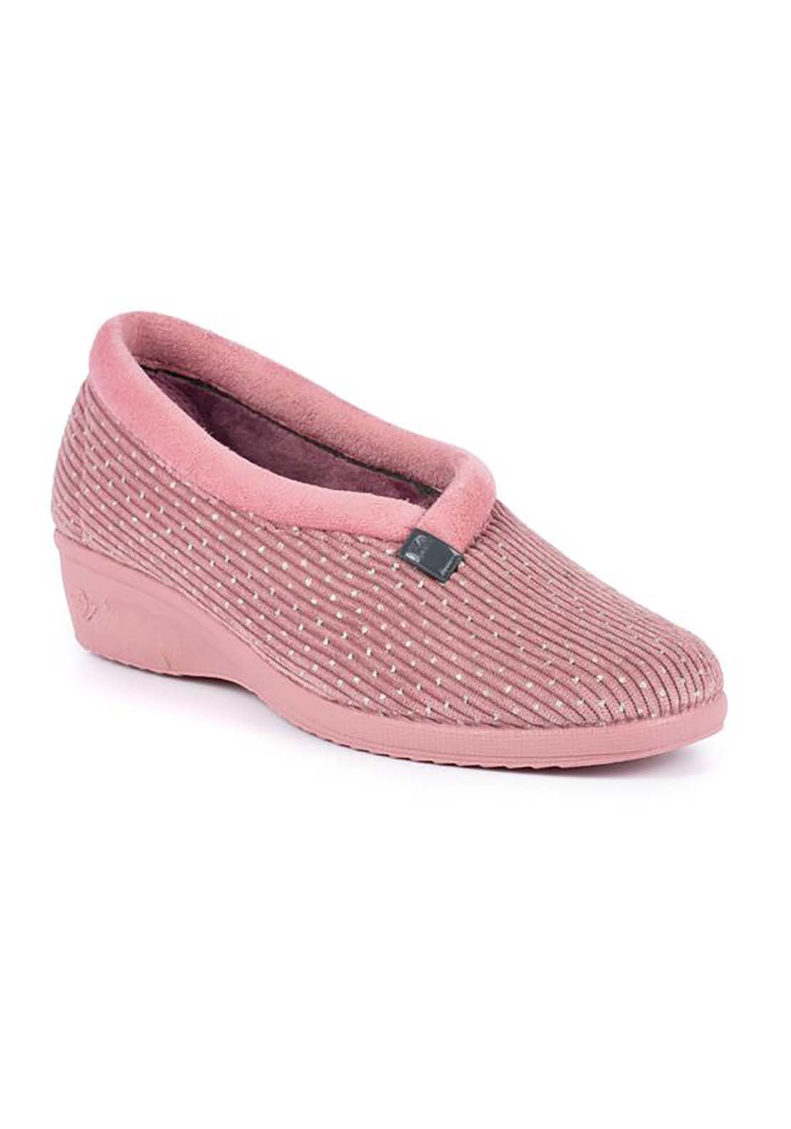 Lunar Greta Wedge Slipper - Heather 1 Shaws Department Stores