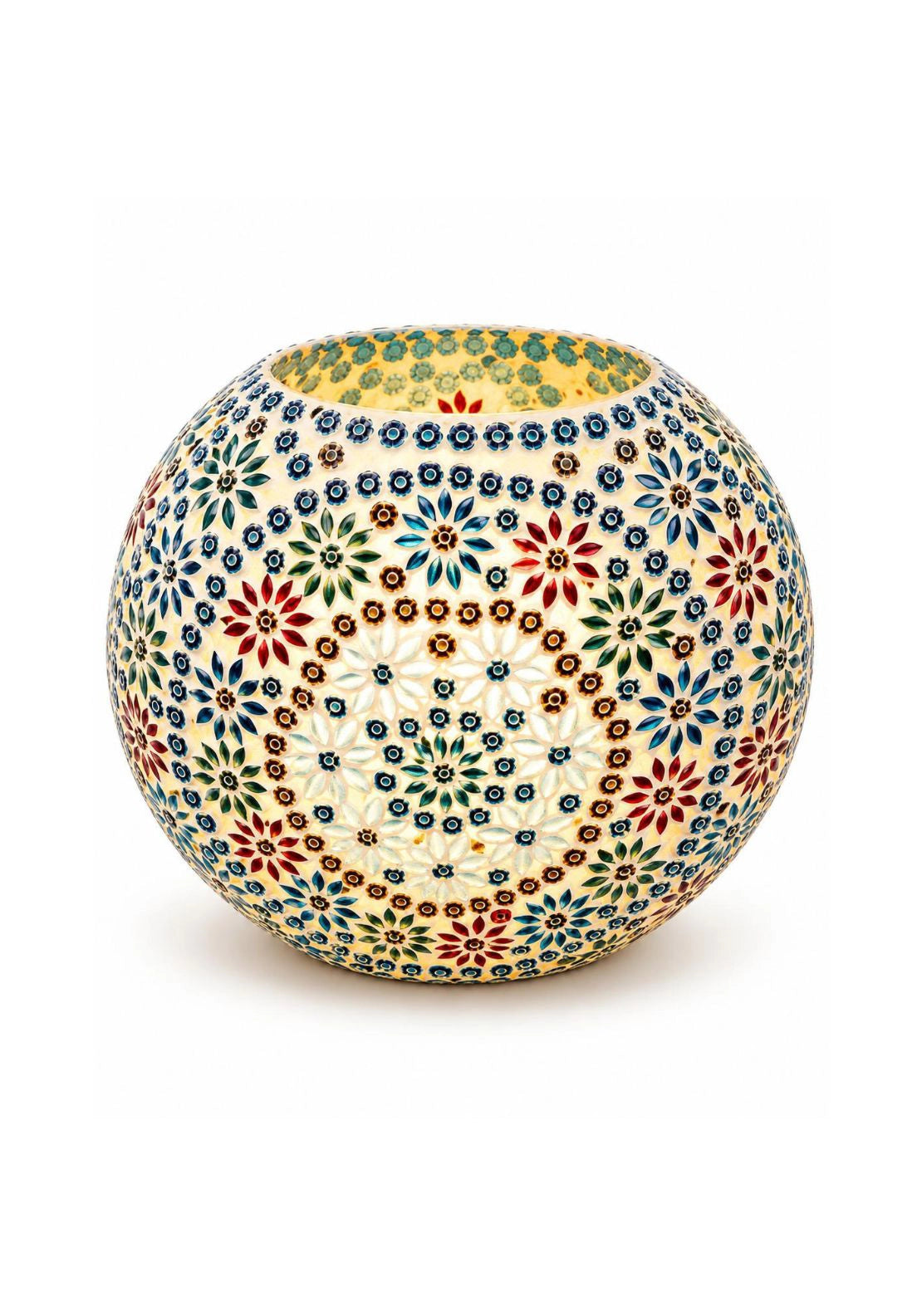 Multicoloured Mosaic Lamp 28cm - Multi