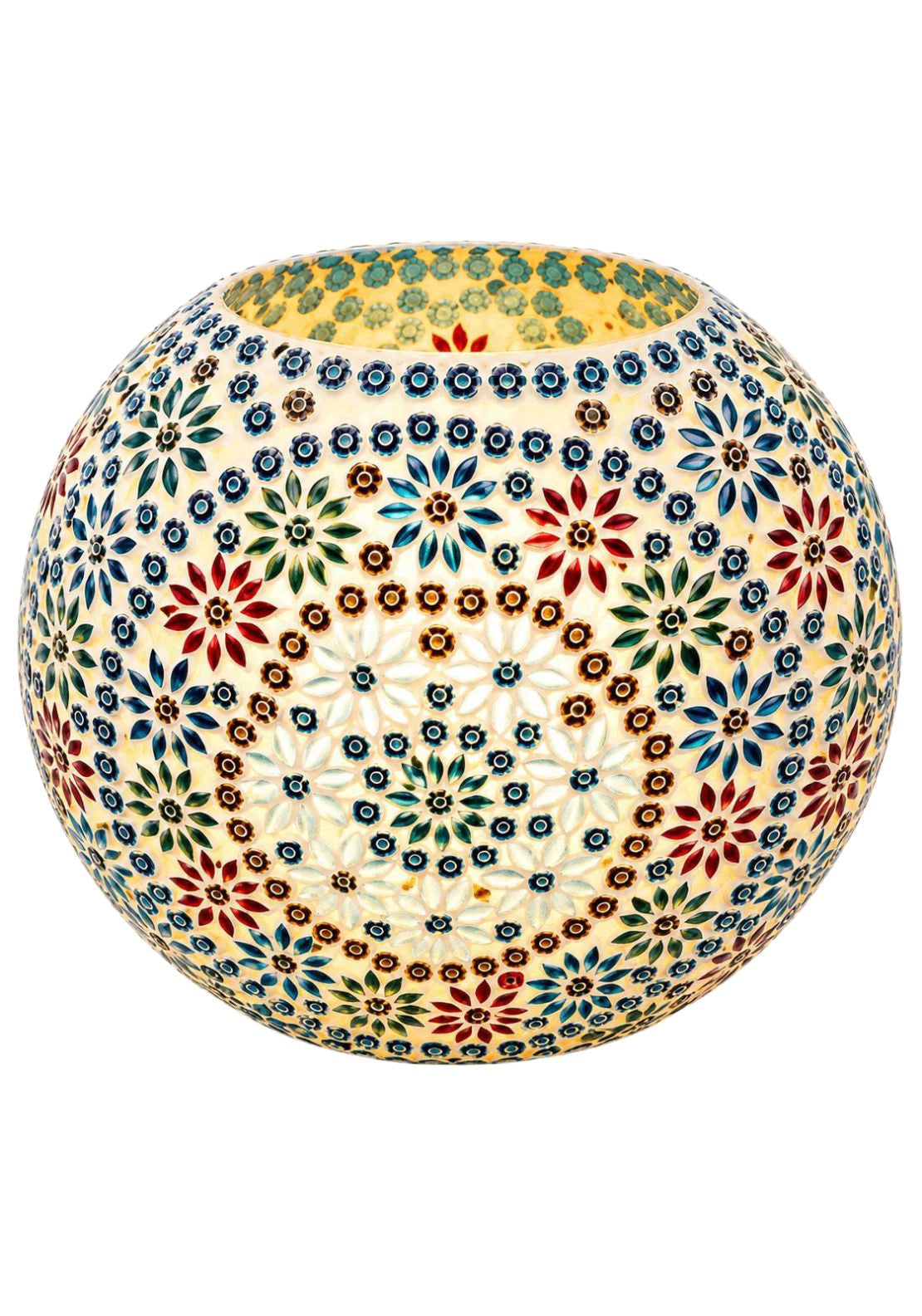 Multicoloured Mosaic Lamp 28cm - Multi