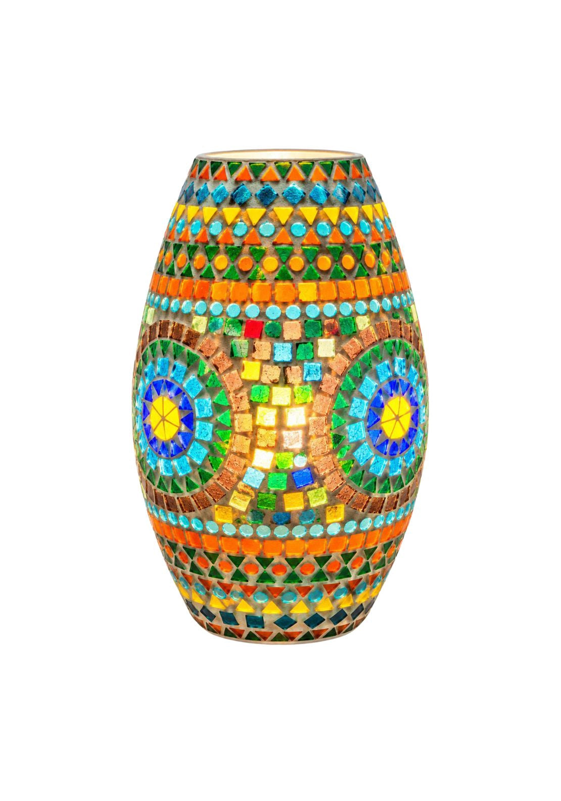 Multicoloured Mosaic Lamp 30cm - Multi