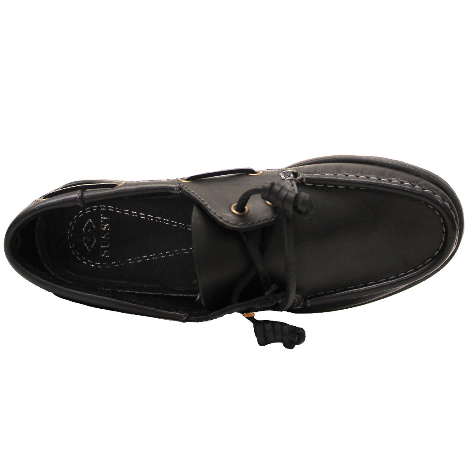 Susst Gaby Deck Shoe - Black 3 Shaws Department Stores